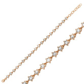 Silver Rose White Star Women's Bracelet
